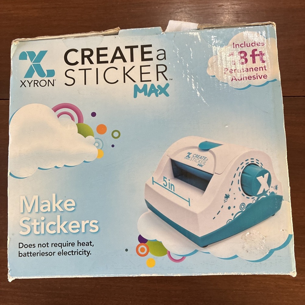 XYRON Create a Sticker MAX Model XRN500 & Partially Used Adhesive Cartridge